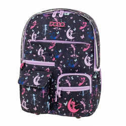 POLO ΤΣΑΝΤΑ YOUNGSTER ΜΑΥΡΟ ΜΕ ΝΕΡΑΪΔΕΣ 901068-8441