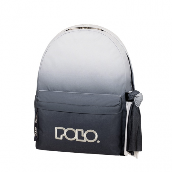 POLO ΤΣΑΝΤΑ ORIGINAL SCARF GRADIENT ΜΑΥΡΟ ΓΚΡΙ 901162-8413