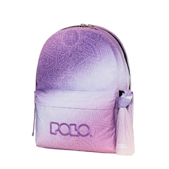 POLO ΤΣΑΝΤΑ ORIGINAL DOUBLE SCARF GRADIENT ΜΩΒ ΡΟΖ 901262-8411