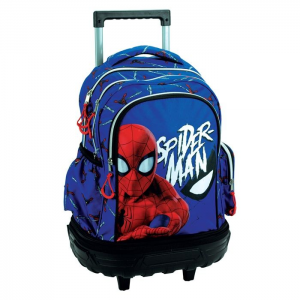 GIM ΤΣΑΝΤΑ ΔΗΜΟΤΙΚΟΥ TROLLEY ΑΠΟΣΠΡΩΜΕΝΗ SPIDERMAN EVERGREEN 337-11079