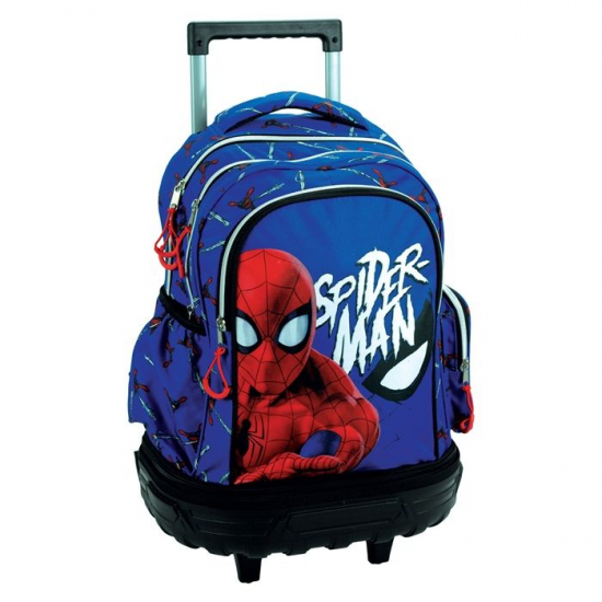 GIM ΤΣΑΝΤΑ ΔΗΜΟΤΙΚΟΥ TROLLEY ΑΠΟΣΠΡΩΜΕΝΗ SPIDERMAN EVERGREEN 337-11079