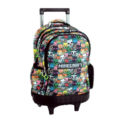 GIM ΤΣΑΝΤΑ ΔΗΜΟΤΙΚΟΥ TROLLEY MINECRAFT CHIBI 316-04078