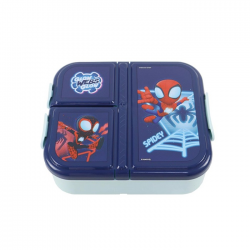 GIM ΦΑΓΗΤΟΔΟΧΕΙΟ ΠΛΑΣΤΙΚΟ 3 ΘΕΣΕΩΝ SPIDEY 800ML 557-03277