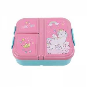 GIM ΦΑΓΗΤΟΔΟΧΕΙΟ ΠΛΑΣΤΙΚΟ 3 ΘΕΣΕΩΝ UNICORN 800ML 550-01277