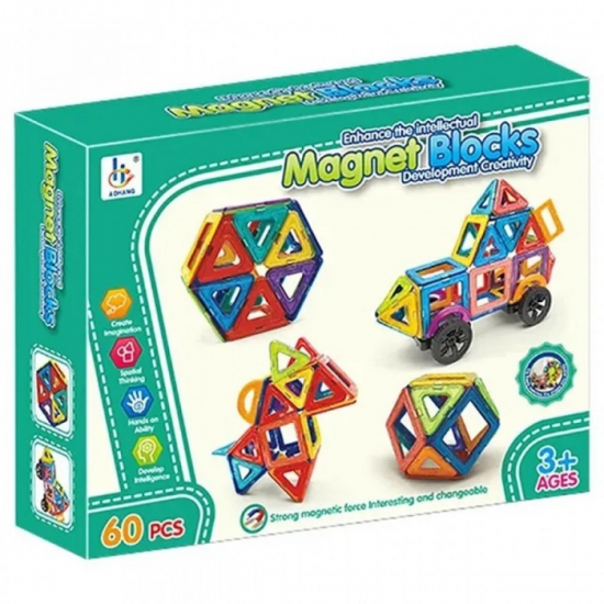 ZITA TOYS ΜΑΓΝΗΤΙΚΑ ΤΟΥΒΛΑΚΙΑ 60 ΤΕΜ. 005.21108