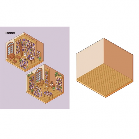 CUTE 'N' COZY STICKER THERAPY MAKE YOUR OWN ADORABLE 3D ROOM SETS 500 ΑΥΤΟΚΟΛΛΗΤΑ