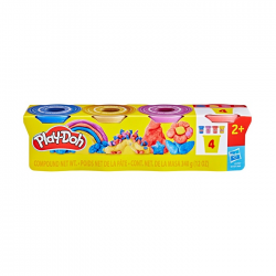 HASBRO PLAY-DOH ΠΛΑΣΤΕΛΙΝΗ ΣΕΤ 4 BAZAKIA ΜΕΤΑΛΛΙΚΑ ΧΡΩΜΑΤΑ G1737
