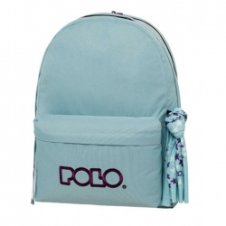 POLO ORIGINAL DOUBLE SCARF ΤΣΑΝΤΑ 2 ΘΕΣΕΩΝ ΓΑΛΑΖΙΟ - ΜΩΒ 901235-5347