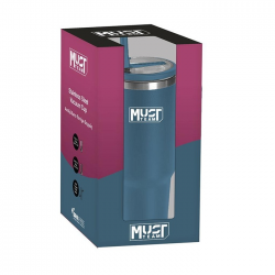 MUST ΠΟΤΗΡΙ ΑΝΟΞΕΙΔΩΤΟ ΘΕΡΜΟΣ ΜΠΛΕ 900ML ΜΕ ΚΑΛΑΜΑΚΙ 587164