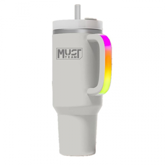 MUST ΠΟΤΗΡΙ ΘΕΡΜΟΣ ΑΝΟΞΕΙΔΩΤΟ ΓΚΡΙ 900ML ΜΕ 6 LED ΦΩΤΙΣΜΟΥ 587608