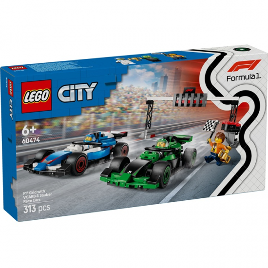 LEGO CITY F1 GRID WITH VCARB AND SAUBER RACE CAR 60474