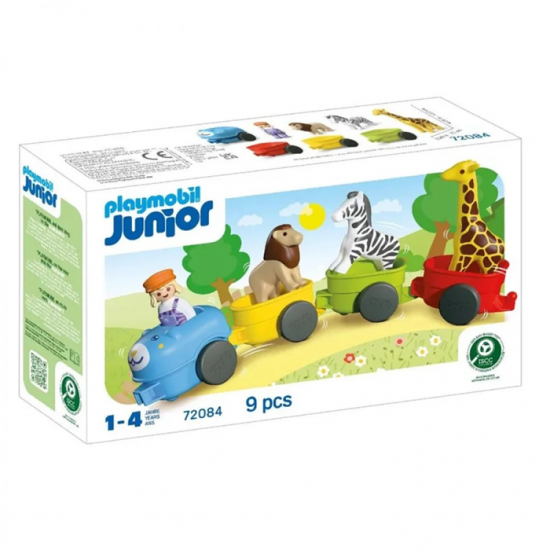 PLAYMOBIL JUNIOR ΤΡΕΝΟ ΜΕ ΖΩΑΚΙΑ 72084