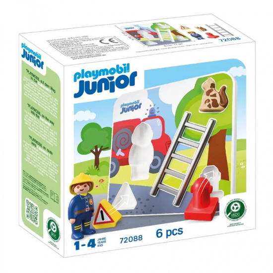 PLAYMOBIL JUNIOR ΠΑΖΛ ΠΥΡΟΣΒΕΣΤΙΚΗΣ 72088