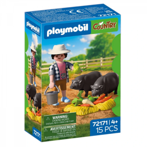 PLAYMOBIL COUNTRY AΓΡΟΤΗΣ ΜΕ ΒΙΕΤΝΑΜΕΖΙΚΑ ΓΟΥΡΟΥΝΑΚΙΑ 72171