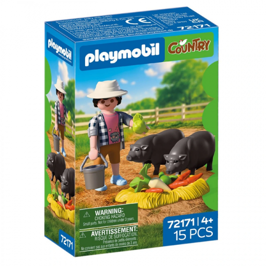 PLAYMOBIL COUNTRY AΓΡΟΤΗΣ ΜΕ ΒΙΕΤΝΑΜΕΖΙΚΑ ΓΟΥΡΟΥΝΑΚΙΑ 72171