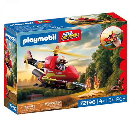 PLAYMOBIL CITY ACTION ΕΛΙΚΟΠΤΕΡΟ ΠΥΡΟΣΒΕΣΤΙΚΗΣ 72196