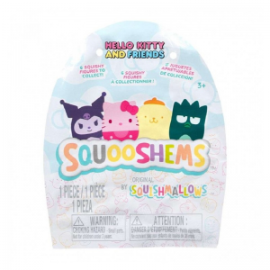 SQUISHMALLOWS SQUOOSHEMS SANRIO ΣΑΚΟΥΛΑΚΙ ΜΕ ΖΟΥΛΗΧΤΗ ΦΙΓΟΥΡΑ 6ΕΚ. HELLO KITTY AND FRIENDS
