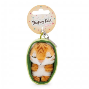 NICI MYMOCHI ΛΟΥΤΡΙΝΟ ΜΠΡΕΛΟΚ SLEEPING PETS 8 εκ. - TIGER NIC63160 / 63162