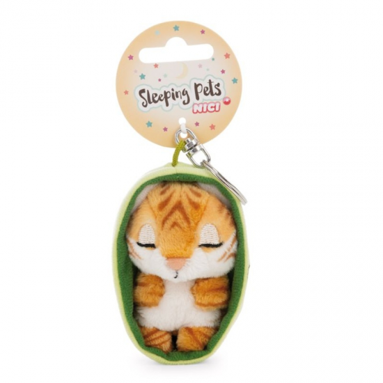NICI MYMOCHI ΛΟΥΤΡΙΝΟ ΜΠΡΕΛΟΚ SLEEPING PETS 8 εκ. - TIGER NIC63160 / 63162