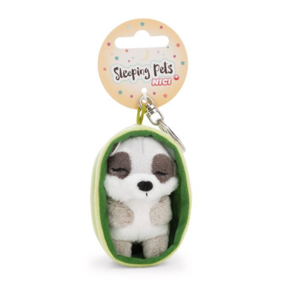 NICI MYMOCHI ΛΟΥΤΡΙΝΟ ΜΠΡΕΛΟΚ SLEEPING PETS 8 εκ. - RACCOON NIC63160 / 63168