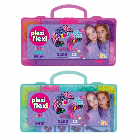 AS COMPANY PLEXI FLEXI BEST FRIENDS FOREVER ΘΗΚΗ 2400 ΛΑΣΤΙΧΑΚΙΑ ΜΕ 12 ΑΞΕΣΟΥΑΡ 1080-25580