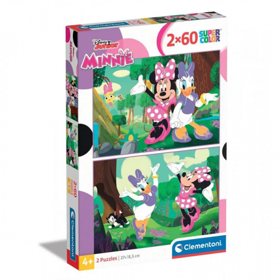 CLEMENTONI PUZZLE 2Χ60 ΤΕΜ SUPER COLOR DISNEY MINNIE 87487 / 24815