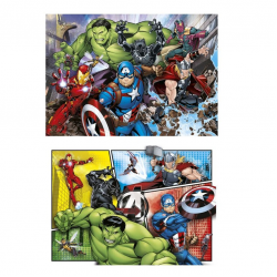 CLEMENTONI PUZZLE 2Χ60 ΤΕΜ SUPER COLOR THE AVENGERS 87487 / 21605