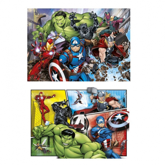 CLEMENTONI PUZZLE 2Χ60 ΤΕΜ SUPER COLOR THE AVENGERS 87487 / 21605