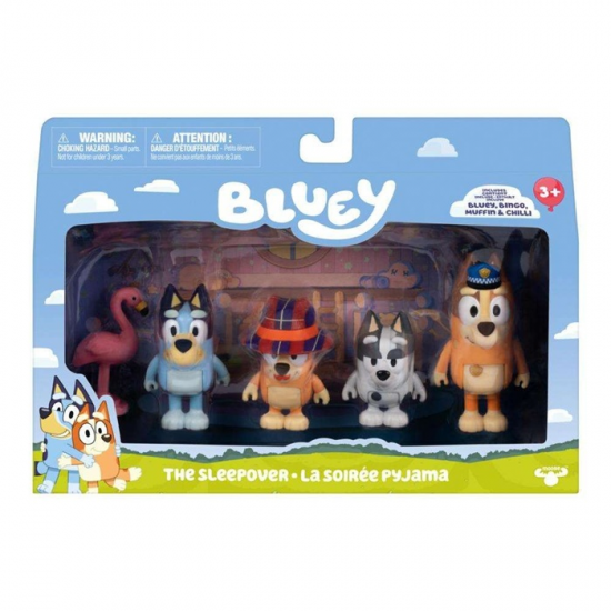 GIOCHI PREZIOSI BLUEY ΣΕΤ 4 ΦΙΓΟΥΡΕΣ SLEEPOVER BLYB8000