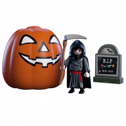 PLAYMOBIL HALLOWEEN ΧΑΡΟΣ ΜΕ ΔΡΕΠΑΝΙ 72357