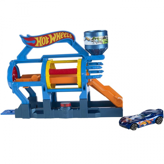 HOT WHEELS ΑΝΑΔΙΠΛΟΥΜΕΝΗ ΠΙΣΤΑ - TURBO JET CAR WASH FJN34 / FJN35