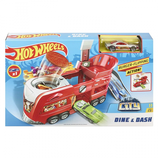 HOT WHEELS ΑΝΑΔΙΠΛΟΥΜΕΝΗ ΠΙΣΤΑ - DINE AND DASH FJN34 / FJN39