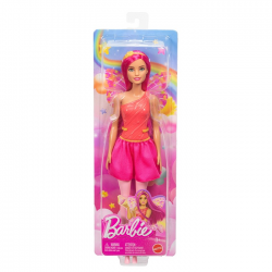 MATTEL BARBIE DOLL FAIRY ΜΠΑΛΑΡΙΝΑ ΡΟΖ ΦΤΕΡΑ FWK85 / JKB63