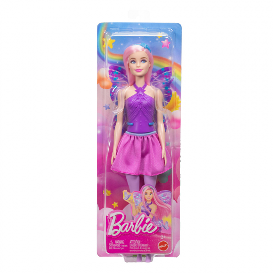 MATTEL BARBIE DOLL FAIRY ΜΠΑΛΑΡΙΝΑ ΜΩΒ ΦΤΕΡΑ FWK85 / JKB62