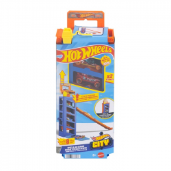 MATTEL HOT WHEELS CITY ΜΙΝΙ ΓΚΑΡΑΖ ΠΙΣΤΑ SPEED AND GO GARAGE JMJ52 / JMJ53