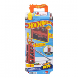 MATTEL HOT WHEELS CITY ΜΙΝΙ ΓΚΑΡΑΖ ΠΙΣΤΑ SPEED AND GO FIRE STATION JMJ52 / JMJ54