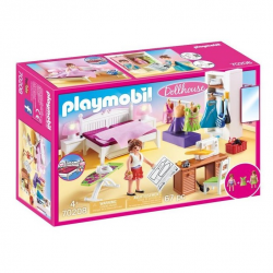 PLAYMOBIL DOLLHOUSE - ΥΠΝΟΔΩΜΑΤΙΟ ΜΕ ΑΤΕΛΙΕ ΡΑΠΤΙΚΗΣ 70208