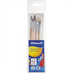PELIKAN ΠΙΝΕΛΑ ΣΕΤ STARTER SET 5 ΤΕΜ ΣΤΡΟΓΓ. Ν2/4/6 ΠΛΑΚΕ Ν6/10 PELIKAN ΠΙΝΕΛΑ ΣΕΤ STARTER SET 5 ΤΕΜ ΣΤΡΟΓΓ. Ν2/4/6 ΠΛΑΚΕ Ν6/10