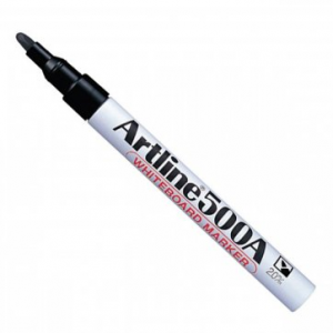 ARTLINE ΜΑΡΚΑΔΟΡΟΣ ΑΣΠΡΟΠΙΝΑΚΑ EK-500Α ΣΤΡΟΓΓΥΛΗ ΜΥΤΗ 2,0mm Μαύρο