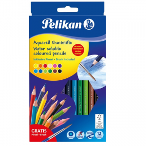 PELIKAN ΞΥΛΟΜΠΟΓΙΕΣ 12 ΧΡΩΜΑΤΩΝ ΑΚΟΥΑΡΕΛΑΣ BSALN 12