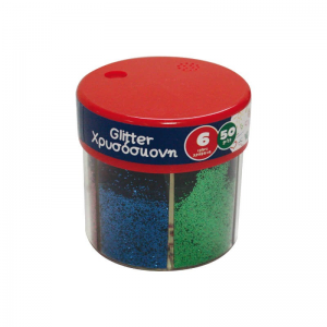 THE LITTLES ΧΡΥΣΟΣΚΟΝΗ GLITTER ΑΛΑΤΙΕΡΑ 6 ΧΡΩΜΑΤΩΝ 50ΓΡ 646025.