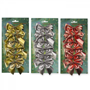 ΧΡΙΣΤΟΥΓΕΝΝΙΑΤΙΚΟΙ ΦΙΟΓΚΟΙ 3 ΧΡΩΜΑΤΑ ( ΚΟΚΚΙΝΟ ΑΣΗΜΙ ΧΡΥΣΟ ) 93-252