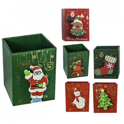 ΧΡΙΣΤΟΥΓΕΝΝΙΑΤΙΚΗ ΜΟΛΥΒΟΘΗΚΗ ΔΙΑΦΟΡΑ ΣΧΕΔΙΑ 8X7X5CM 93-1873