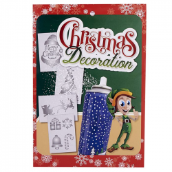 ΧΡΙΣΤΟΥΓΕΝΝΙΑΤΙΚΑ ΣΧΕΔΙΑ ΤΖΑΜΙΩΝ ΑΦΡΟΥ ΣΕΤ 4 ΤΕΜ 17Χ25 CM 93-61