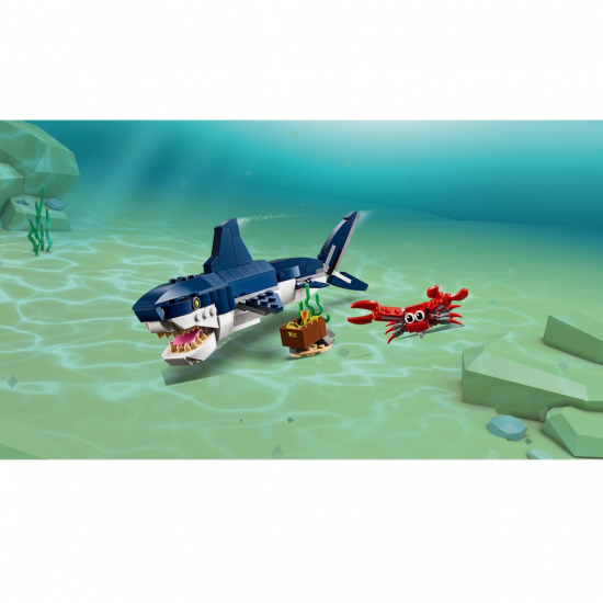 LEGO CREATOR - ΠΛΑΣΜΑΤΑ ΤΗΣ ΒΑΘΙΑΣ ΘΑΛΑΣΣΑΣ - DEEP SEA CREATURES 31088