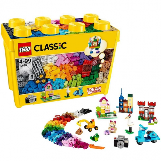 LEGO CLASSIC - ΜΕΓΑΛΟ ΚΟΥΤΙ ΜΕ ΤΟΥΒΛΑΚΙΑ ΓΙΑ ΔΗΜΙΟΥΡΓΙΕΣ 10698