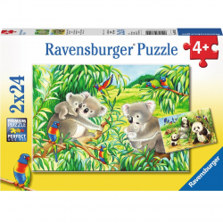 RAVENSBURGER PUZZLE 2Χ24 ΤΕΜ COALLA AND PANDA 07820 RAVENSBURGER PUZZLE 2Χ24 ΤΕΜ COALLA AND PANDA 07820