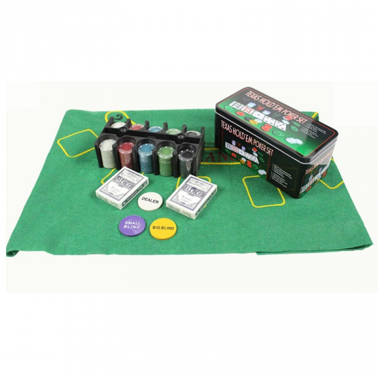 ΣΕΤ ΜΑΡΚΕΣ POKER ΜΕΤΑΛΛΙΚΟ ΚΟΥΤΙ 200ΤΕΜ