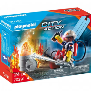 PLAYMOBIL CITY ACTION - ΠΥΡΟΣΒΕΣΤΗΣ ΜΕ ΑΝΤΛΙΑ ΝΕΡΟΥ 70291