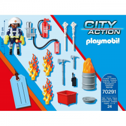 PLAYMOBIL CITY ACTION - ΠΥΡΟΣΒΕΣΤΗΣ ΜΕ ΑΝΤΛΙΑ ΝΕΡΟΥ 70291